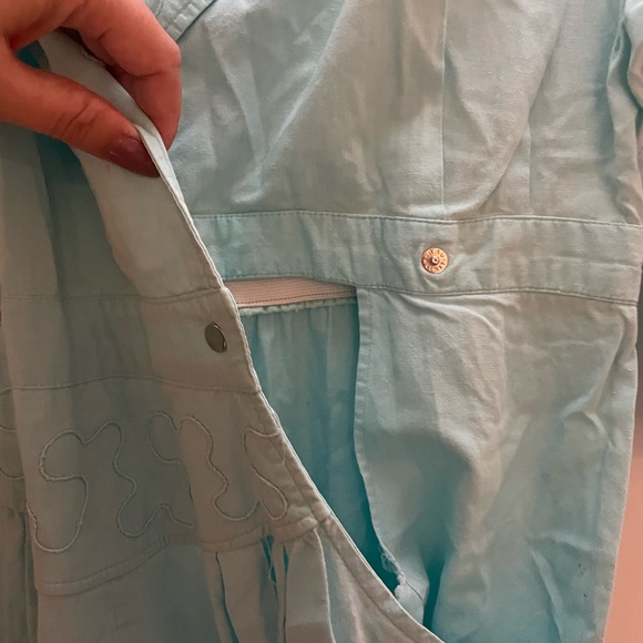 VINTAGE 80’s jumpsuit - perfect for costume! Aqua-Teal Romper- Made in CANADA - Picture 4 of 4